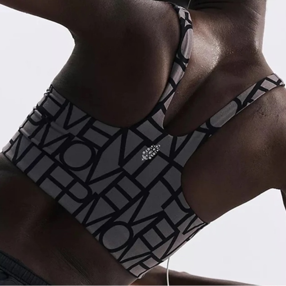 FP Movement Never Better Logo Square Neck Sports Bra - Picture 2 of 4